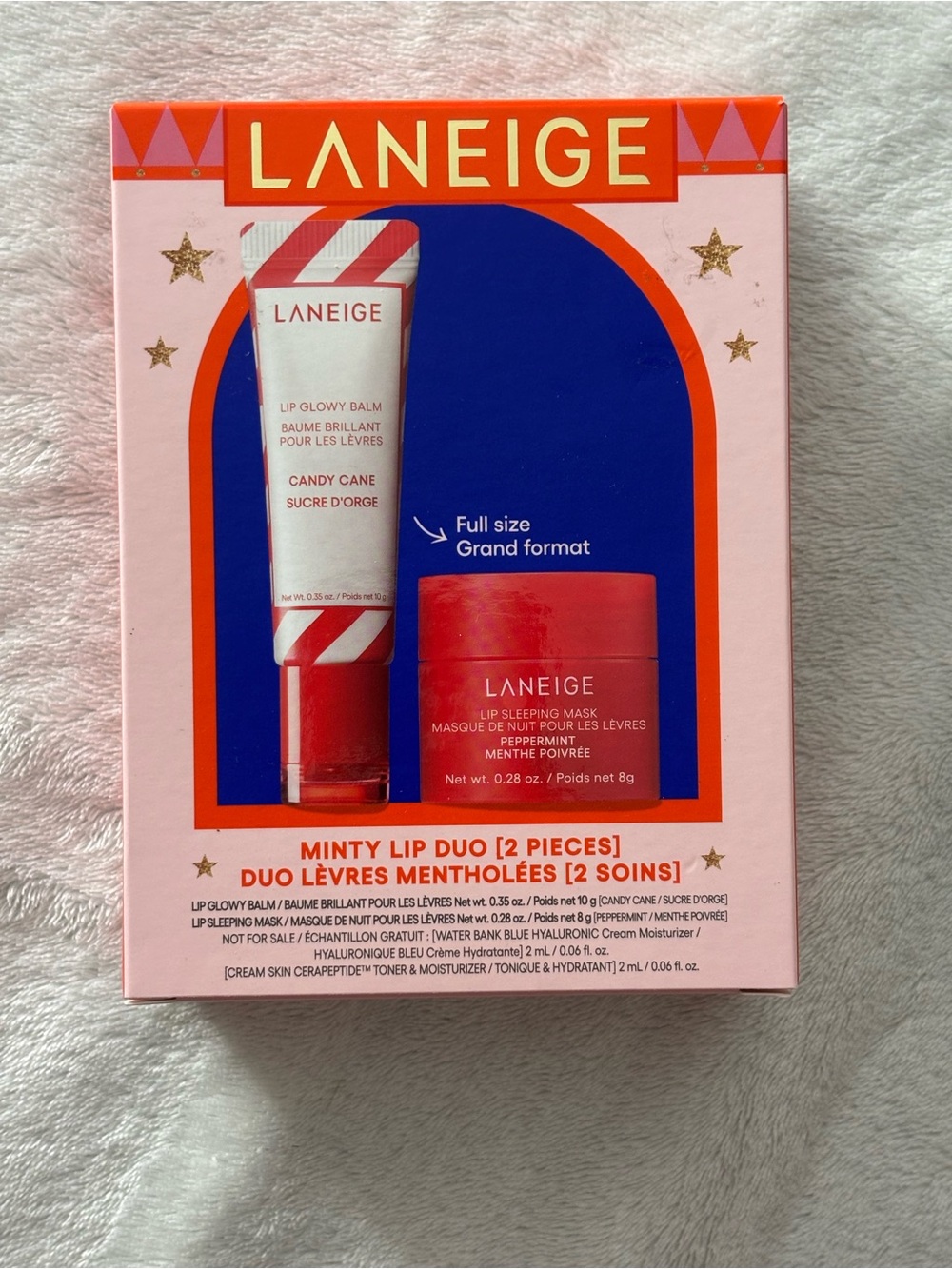 LANEIGE Minty Lip Duo Lip Balm + Lip Mask Set